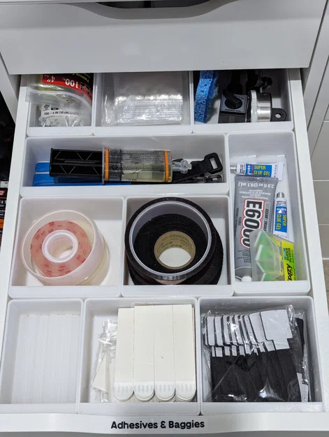Bộ hộp chia ngăn Ikea Alex Drawerganizers (drawer organizer boxes) - Image 2