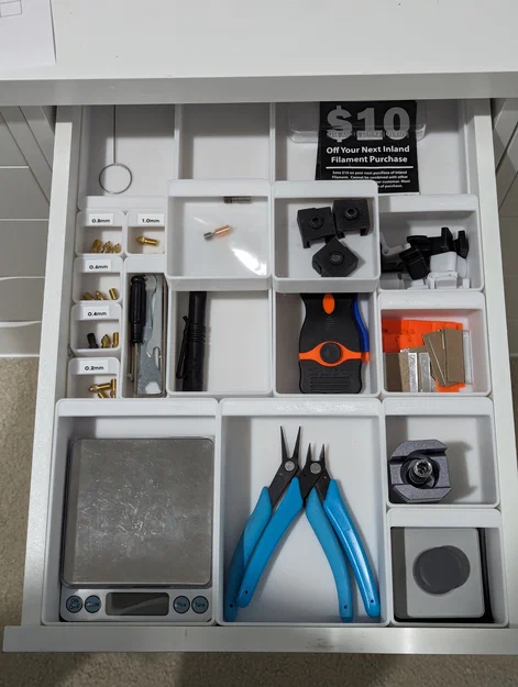 Bộ hộp chia ngăn Ikea Alex Drawerganizers (drawer organizer boxes) - Image 4