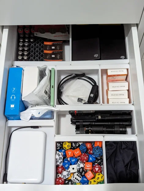 Bộ hộp chia ngăn Ikea Alex Drawerganizers (drawer organizer boxes) - Image 5