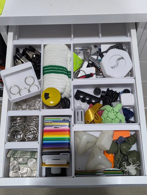 Bộ hộp chia ngăn Ikea Alex Drawerganizers (drawer organizer boxes) - Image 6