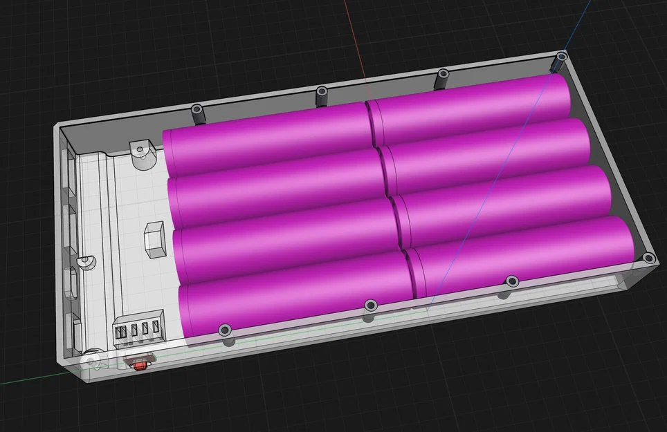 Vỏ hộp sạc dự phòng 8 cell 18650 tự chế (DIY 3D Print) - Image 2