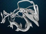 Mô hình 3D Pokemon Rayquaza Mega Evolution cực chất - Image 2