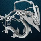 Mô hình 3D Pokemon Rayquaza Mega Evolution cực chất
