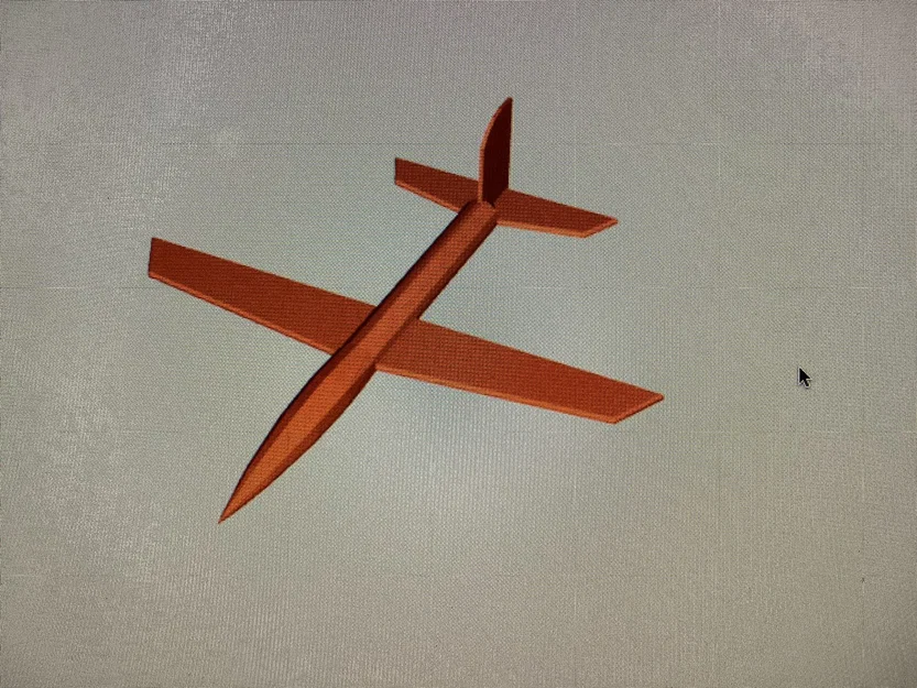Mô hình máy bay đơn giản (Simple Airplane) in 3D để bàn - Image 1