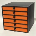 Hộp lưu trữ 6 ngăn in 3D - Giải pháp quản lý bàn làm việc gọn gàng - Thumbnail 1