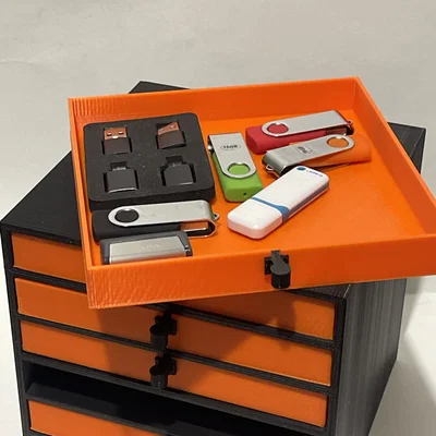 Hộp lưu trữ 6 ngăn in 3D - Giải pháp quản lý bàn làm việc gọn gàng