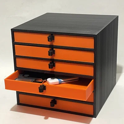 Hộp lưu trữ 6 ngăn in 3D - Giải pháp quản lý bàn làm việc gọn gàng