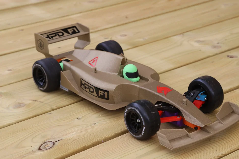 Mô hình xe đua RC F1: HPD F1 Evo 1 chuẩn thi đấu in 3D - Image 1