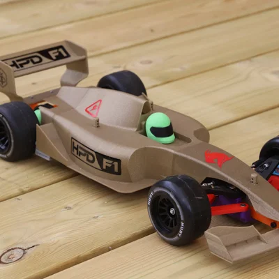 Mô hình xe đua RC F1: HPD F1 Evo 1 chuẩn thi đấu in 3D