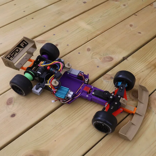 Mô hình xe đua RC F1: HPD F1 Evo 1 chuẩn thi đấu in 3D - Image 2