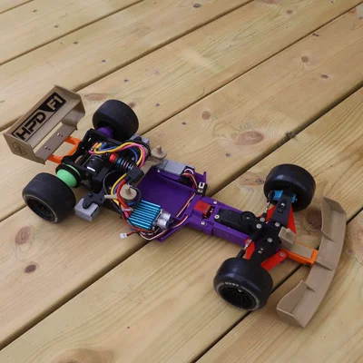 Mô hình xe đua RC F1: HPD F1 Evo 1 chuẩn thi đấu in 3D