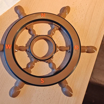 Bánh Lái Tàu Cướp Biển 3D Cho Sân Chơi Bé Yêu