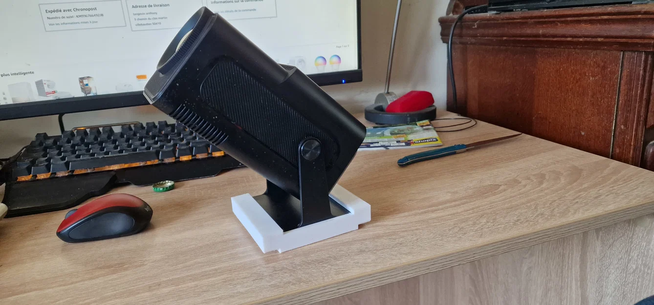 Đế cố định máy chiếu HY320 Android - Phụ kiện in 3D tiện lợi - Image 3