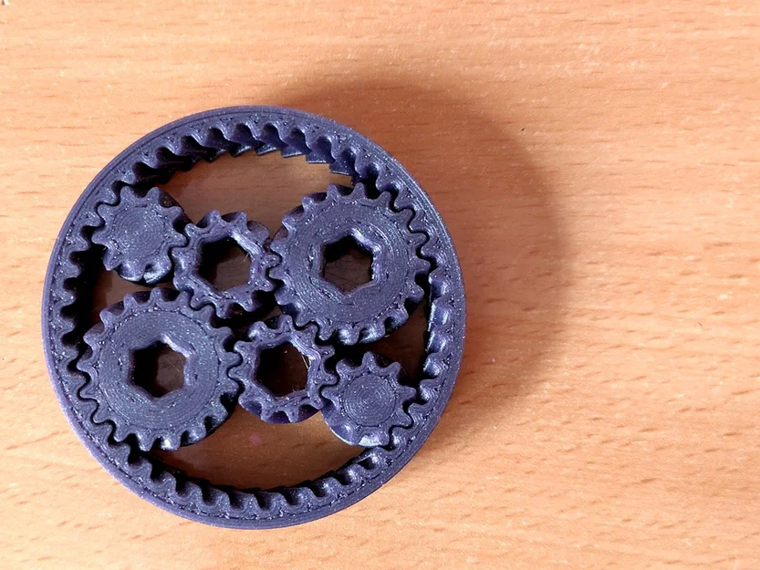 Fidget bánh răng hành tinh 2 sun gear (Binary Sun Gear Fidget) - Image 2