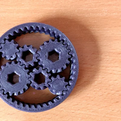 Fidget bánh răng hành tinh 2 sun gear (Binary Sun Gear Fidget)