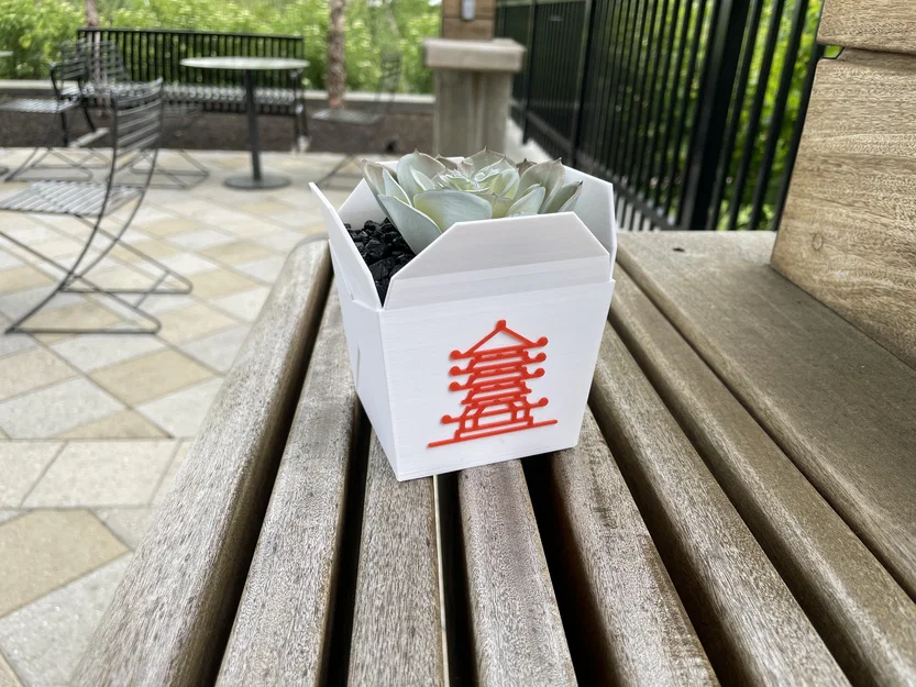 Hộp đồ ăn mang về kiểu Trung Quốc (Chinese Food Takeout Container) - Image 1