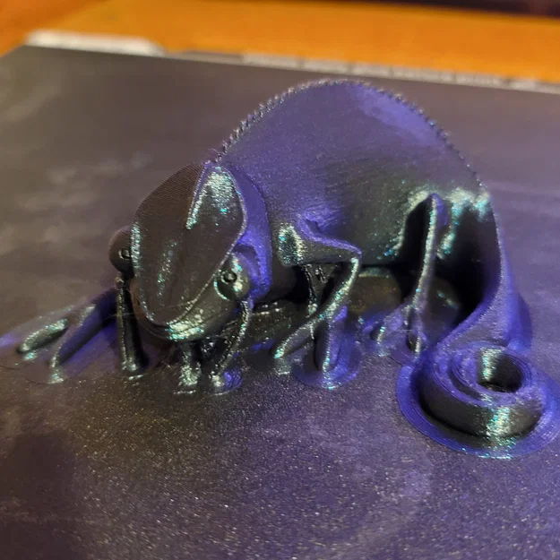 Mô hình chú tắc kè hoa mắt to Big Eyes Chameleon in 3D siêu dễ thương - Image 4
