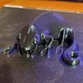 Mô hình chú tắc kè hoa mắt to Big Eyes Chameleon in 3D siêu dễ thương - Thumbnail 4