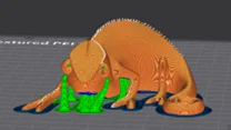 Mô hình chú tắc kè hoa mắt to Big Eyes Chameleon in 3D siêu dễ thương - Image 5