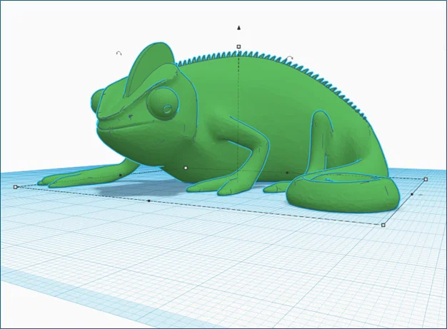 Mô hình tắc kè hoa (Crested Chameleon) chi tiết sắc nét để in 3D - Image 2