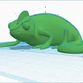 Mô hình tắc kè hoa (Crested Chameleon) chi tiết sắc nét để in 3D - Thumbnail 2
