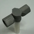 Khớp co 3 nhánh chỉnh góc, ống PVC 1/2" #HalfInchPVCFittings (UPDATE 2015-07-03) - Thumbnail 1