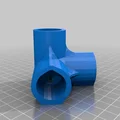 Khớp nối 4-Way Elbow ống PVC 1/2" #HalfInchPVCFittings (Update 2015-07-03) - Thumbnail 2