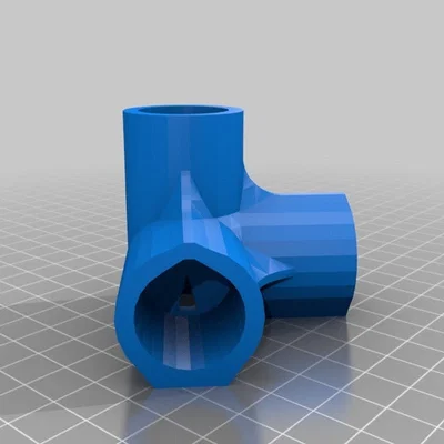 Khớp nối 4-Way Elbow ống PVC 1/2" #HalfInchPVCFittings (Update 2015-07-03)