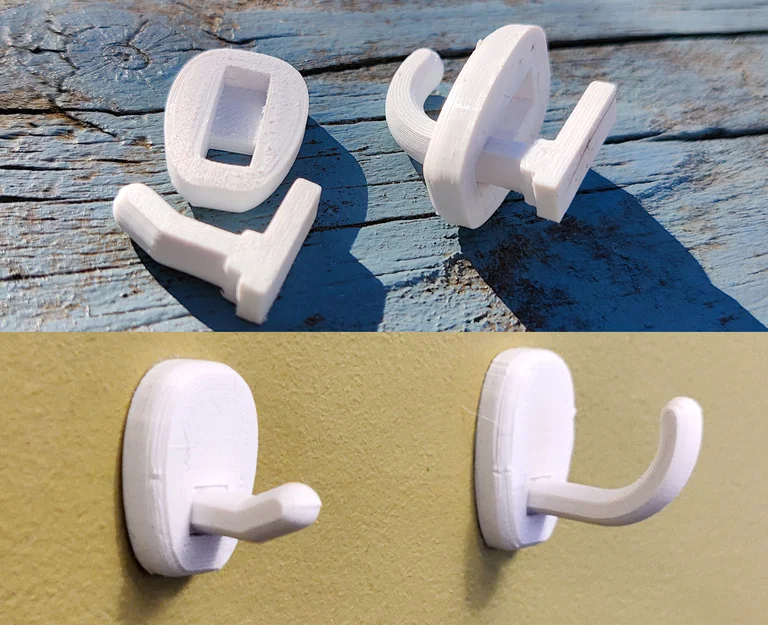 Móc Treo Mini 2 Phần Siêu Chắc (Super Strong 2-Part Mini Hook) - Image 1