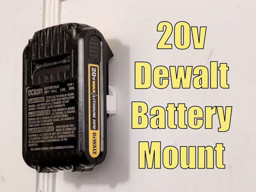 Giá treo tường/giữ pin Dewalt 20V – 20 Volt Lithium Ion - Image 1