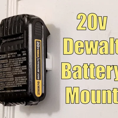 Giá treo tường/giữ pin Dewalt 20V – 20 Volt Lithium Ion