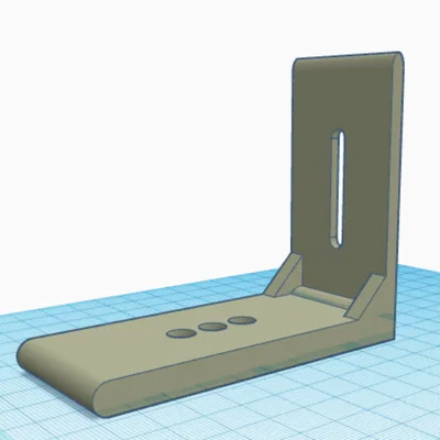 Giá đỡ L-Arm gắn webcam dùng ốc 1/4 inch in 3D