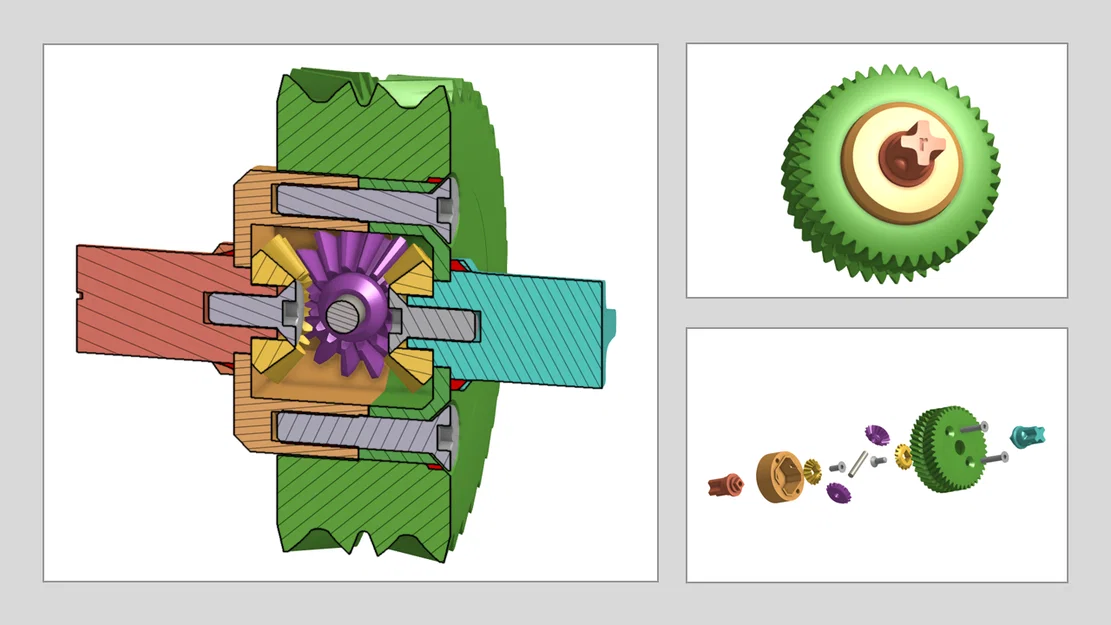 Vi sai trung tâm cho khung gầm RC 1:10 in 3D EXPLORER-MK1 - Image 1