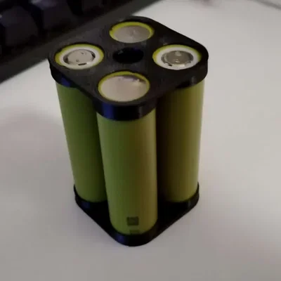 Bộ holder/guide 18650 đơn giản cho pack 2–8 cell