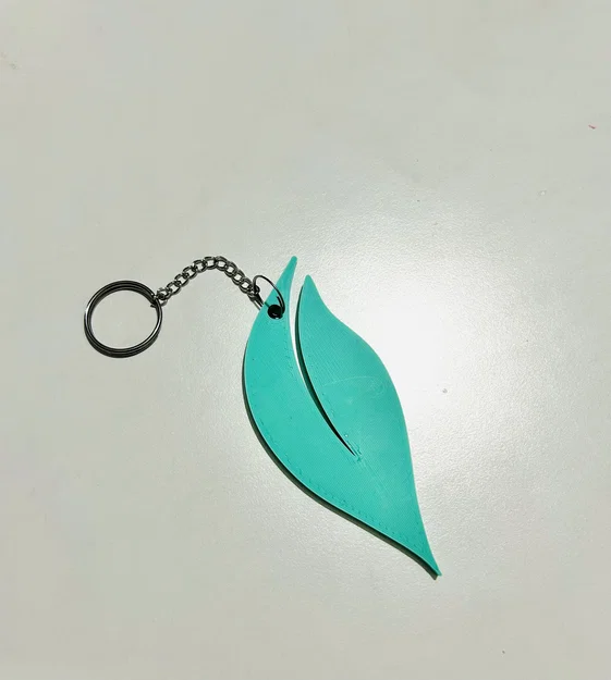 Móc khóa hình chiếc lá xinh xắn - File in 3D dễ dàng - Image 1