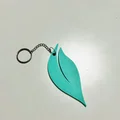 Móc khóa hình chiếc lá xinh xắn - File in 3D dễ dàng - Thumbnail 1