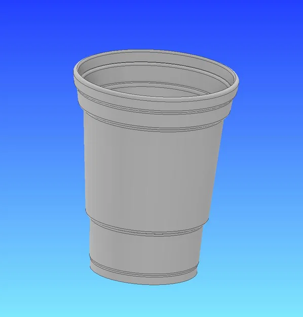 Mô Hình 3D Ly Chơi Beer Pong Chuẩn Kích Thước Giải Đấu - Image 1