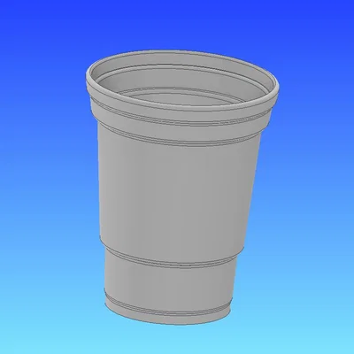Mô Hình 3D Ly Chơi Beer Pong Chuẩn Kích Thước Giải Đấu