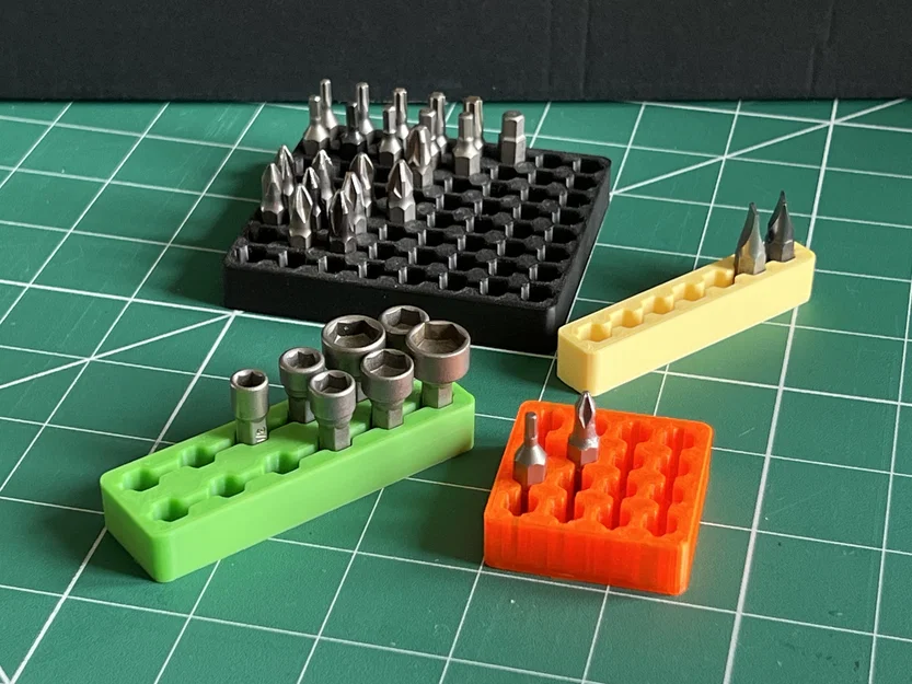 Parametric Hex Bit Storage – Giá/Khay lưu trữ hex bit tùy biến cho Fusion 360 - Image 1