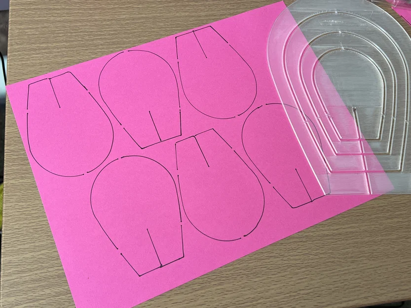 Mẫu Khuôn Hoa Hồng Giấy (Paper Rose Template) - Image 5