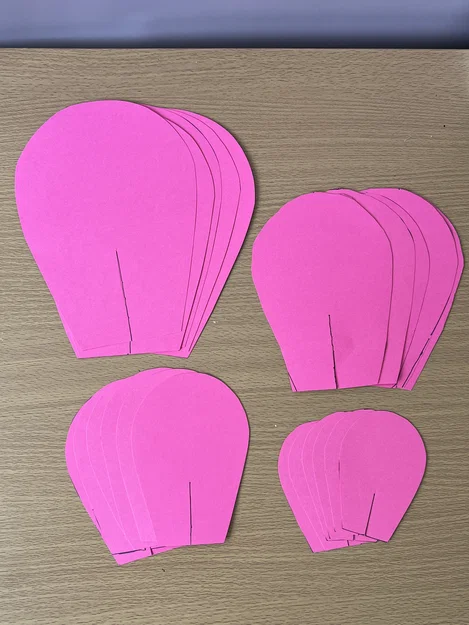 Mẫu Khuôn Hoa Hồng Giấy (Paper Rose Template) - Image 7