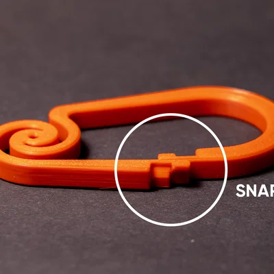 The Spirabiner - Spiral Carabiner (Móc carabiner xoắn lò xo)