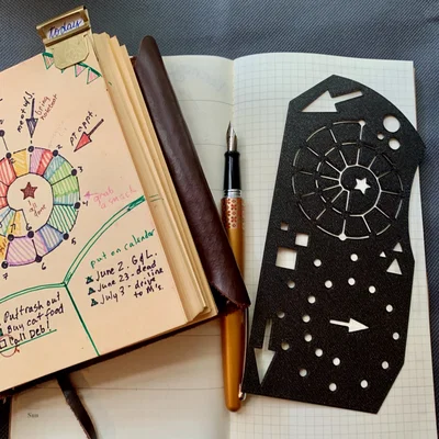 Template Spiral Time Tracker cho bullet journal, planner, v.v.