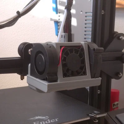 Ender 3 | Ống gió quạt đôi 5015 (Dual 5015 Fan Duct)