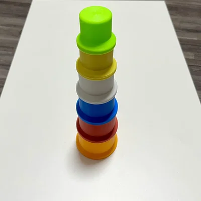 Bộ cốc xếp chồng 3D (Stackable Bath Cups) vui nhộn cho bé