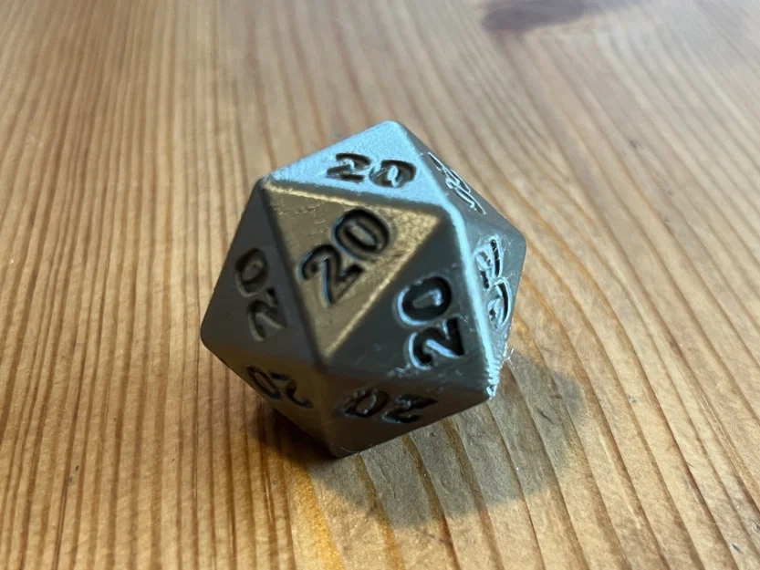 Xúc xắc may mắn D20 - Mẫu in 3D 20 mặt luôn thắng cho board game - Image 1