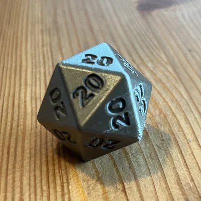 Xúc xắc may mắn D20 - Mẫu in 3D 20 mặt luôn thắng cho board game