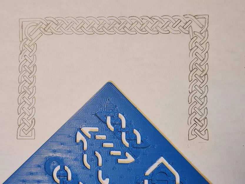 Template vẽ viền knotwork Celtic 4 sợi (4 strand) - Image 4