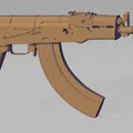 AKS 74U Pink Perforator – AK47 cosplay/decoration (REMIX) - Thumbnail 1