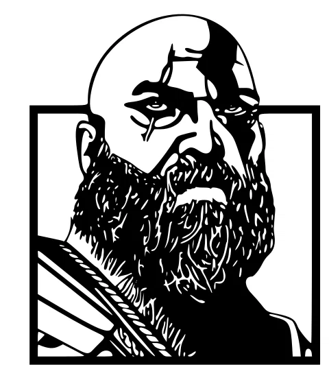 Mô hình treo tường Kratos God of War trang trí cực đẹp - Image 1